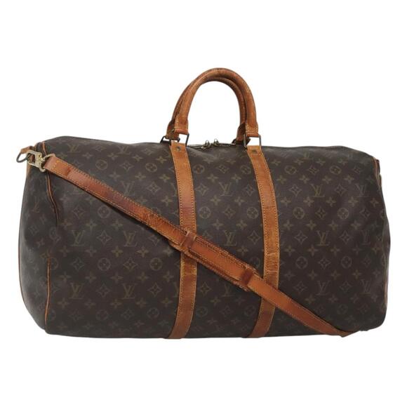 LOUIS VUITTON Monogram Keepall Bandouliere 55 Boston Bag M41414 - Picture 1 of 16